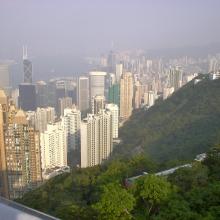 View from the peak on Wan Chai and Causeway Bay (2000)