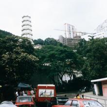 Tiger Balm Pagoda from Tai Hang Road, 1974