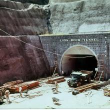 Work went ahead inside the Lion Rock Tunnel 1965