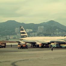 1970 Kai Tak Airport - Cathay Pacific Airways Convair 880s