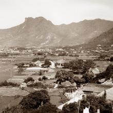 1935 View towards Kowloon City and Lion Rock