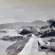 HMB Flamer stranded during 1874 typhoon