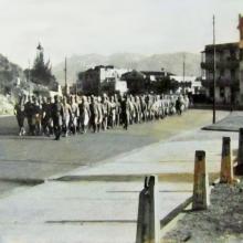 1945 Japanese POWs Marching