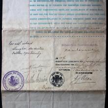 Official deed Holland-China Trading Company installing W. Kien as representative, 1903
