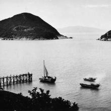 Junks near Kennedy Town, Hong Kong Island, 1930s