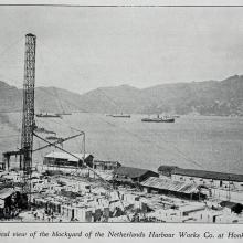 Netherlands Harbour Works Co.: Blockyard at Hong Kong, ca. 1925