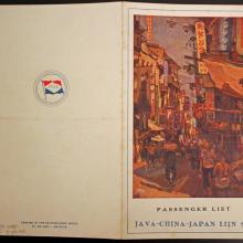 Java-China-Japan Line m.s. Tjisadane Passenger list 19 May 1937 Jakarta-Shanghai via Hong Kong, Xiamen