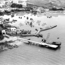 Ferry pier at Ma Wan Chung in Tung Chung, Lantau Island 1976