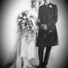 Wedding in Shanghai, Philip Harding Klimanek and Zoia Serjevna Kojevnikova, 1922