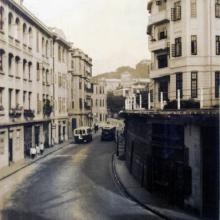 1950s view east along Bonham Road