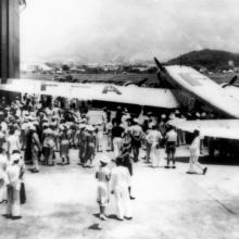1938 Air France Dewoitine 338 at Kai Tak