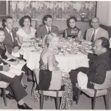 K Caudron & Co entertain Italian Textile representatives 1957