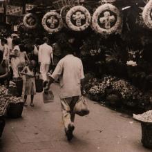 Street Market, Wreaths & Flowers - Western District, 1954