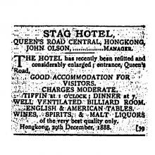 1888 Stag Hotel - John Olson is manager