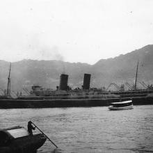 1930s S. S. Rajputana in Victoria Harbour