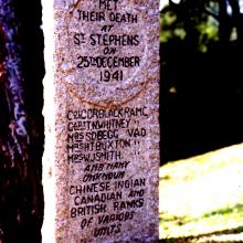 St. Stephens Memorial Stone - Stanley Military Cemetery 1998