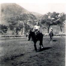 Brooks children at Horse Riding School 1953c Photo # 2