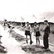 After the rain at Sek Kong in 1950