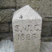 Marker stone for St John's Cathedral