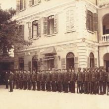 1890s Police in parade ground