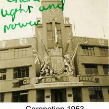 China Light and Power Company Limited decorated for 1953 Coronation