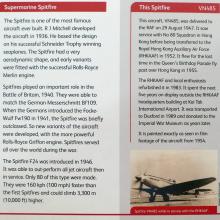 Spitfire VN485-exhibit sign