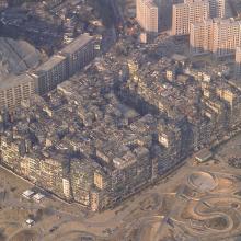 Kowloon Walled City - aerial view