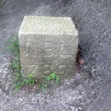 R. B. L. 750 Marker Stone at Lugard Road near Old Peak Tram Building