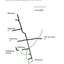 Tunnel Map, Jardine's Lookout, Level 1