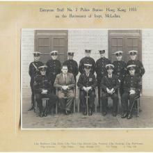 European Staff No.2 Police Station Hong Kong 1935 on the retirement of Inspt. McLellan