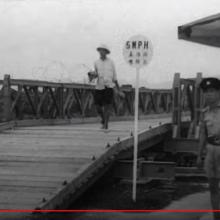 Bailey bridge at Man Kam To 1949