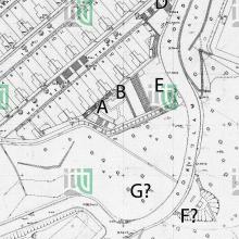 1958 Map of Pokfulam / Pokfield Roads junction