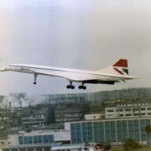 1985 BA Concorde Arrival at Kai Tak