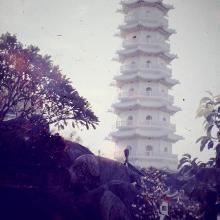 The Pagoda at the Tiger Balm Gardens