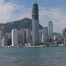 2002 - panorama of Hong Kong Island waterfront