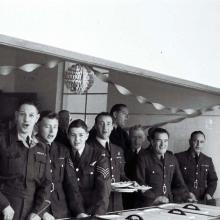 Officers Serving meal