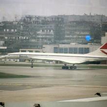 1985 - Concorde leaving Kai Tak