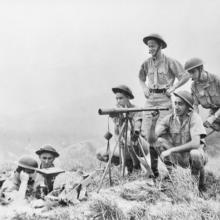 Canadian Army signallers manning a position