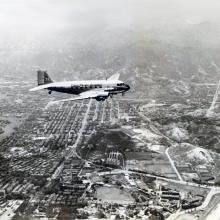 1947 Cathay Pacific DC3 (C47A) over Kowloon