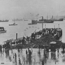 Blake Pier after 1906 typhoon