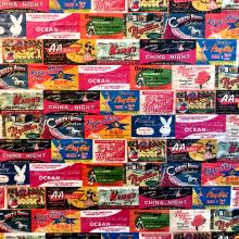 2020 Wallpaper of Matchbox Labels of Old Wanchai Bars
