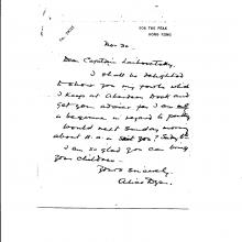 Alice Dyer to Alexander Laihovetsky, letter 1, 1931