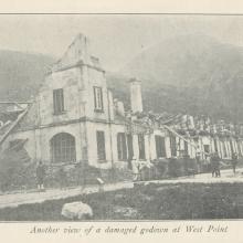 Another View of a Damaged Godown at West Point