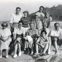 Beach Party - possibly at Big Wave Bay 1952
