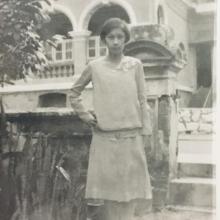 Anna Joaquina Maria "Belle" Reed at Lyemun Villas in 1927