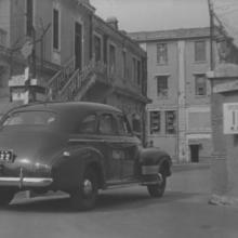 Car entering North Point Power Station (1946)