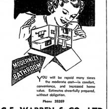 C.E. WARREN advert-HKT-30-11-1939