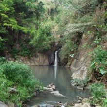 Waterfall below Pokfulam Road