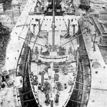 View- Ship 'Empress of Japan 'in Dock No.1