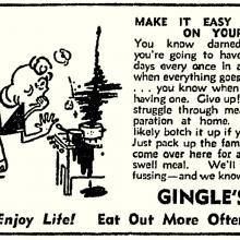 GINGLES-newsprint advert